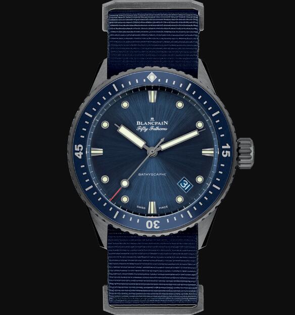 Review Blancpain Fifty Fathoms Watch Review Bathyscaphe Replica Watch 5000 0240 NAOA - Click Image to Close